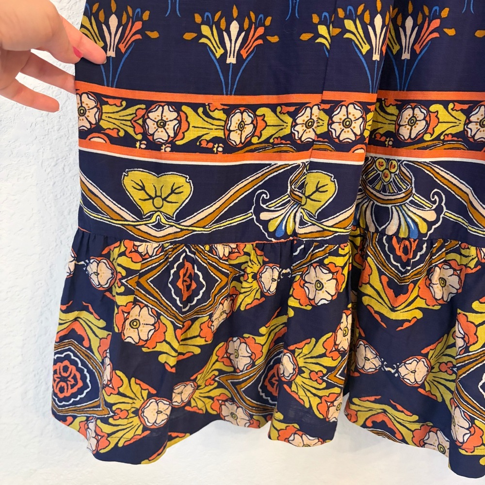 Anthropologie Maeve Cassandra Maxi Dress 1X Boho Pintuck Flutter Sleeve Floral - Picture 8 of 15